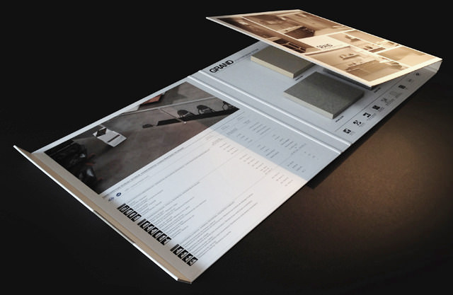 carpeta muestrario cerámico abierta