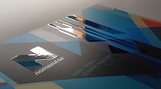 diseño portada catalogo con barniz UVI