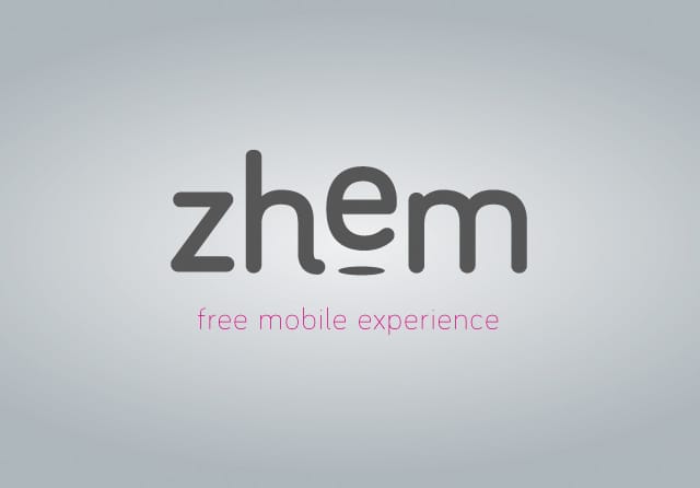 zhem_logo_claim naming e identidad corporativa de marca smartphone s de Castellón