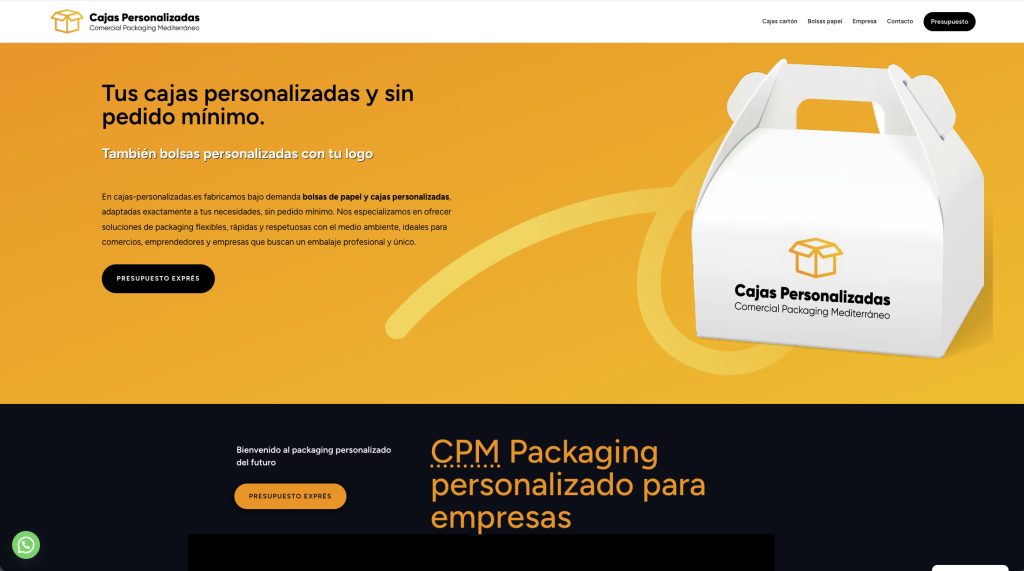 seo y posicionamiento web Posicionamiento web para empresa de cajas personalizadas en Castellón