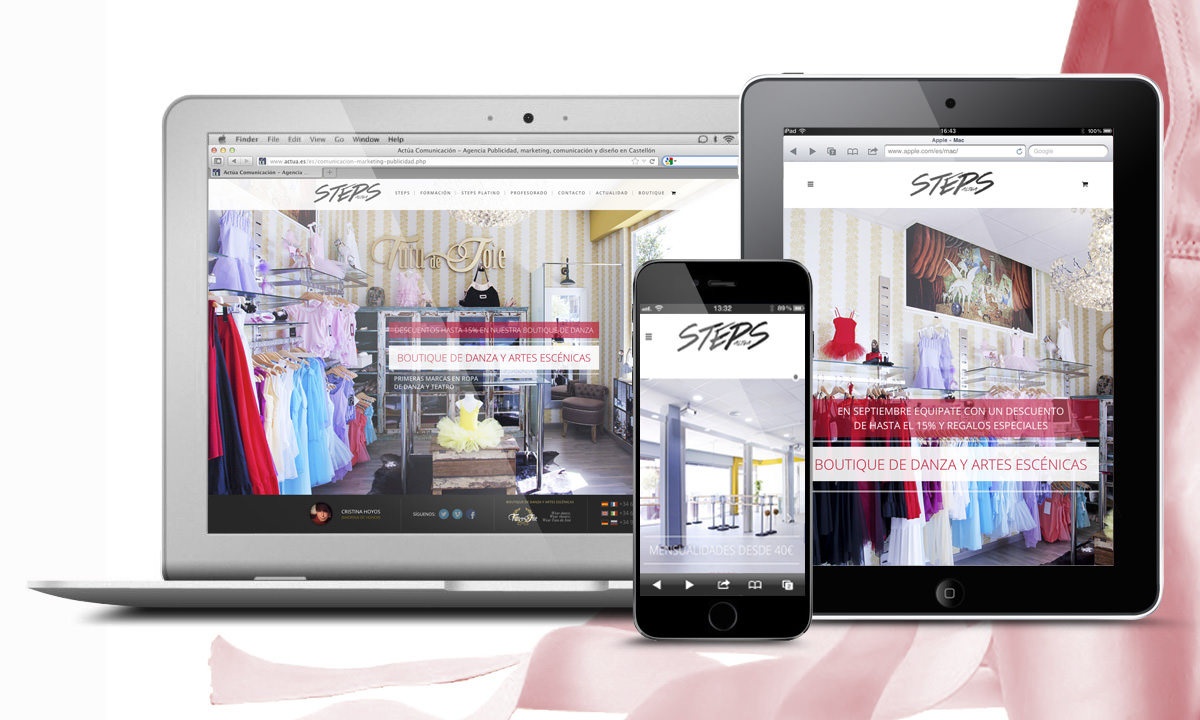 pagina de inicio, diseño web responsive